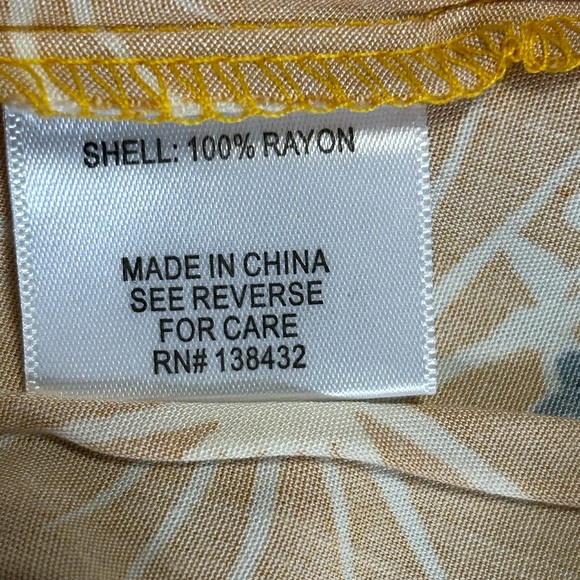 ModCloth On Cloud Nineties Yellow Printed Shift Mini Dress NWT Size Large - Picture 6 of 9